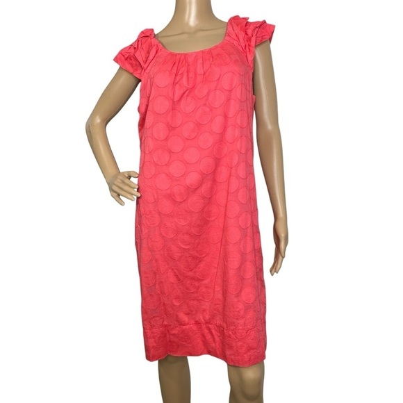 Rabbit Rabbit Rabbit coral dot dress 14 - Picture 1 of 7
